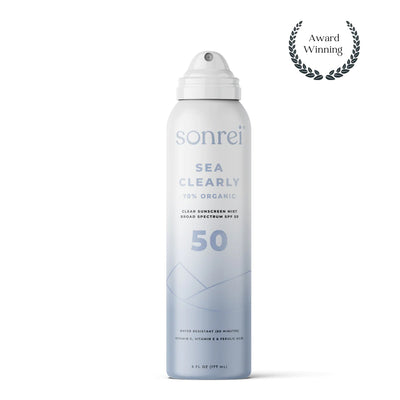 SEA CLEARLY® ORGANIC SPF 50 CLEAR SUNSCREEN MIST